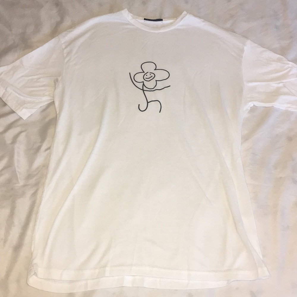 Oversized dancing flower shirt